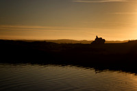 Sunset by the lagoon